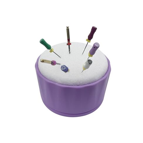 Endo File Clean Stand, YOUYA DENTAL Instant Detailing File Cleaning Sponge Dental Endodontics Cleaning Holder High Temperature Resistance Professional Sponge Box Ring Organizer Rack (Purple) in Saudi Arabia