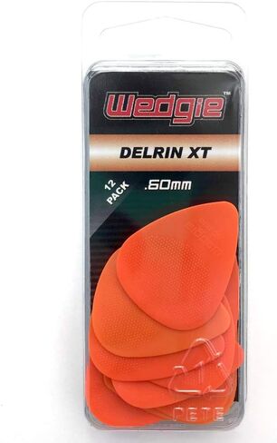 Wedgie WDTP60 Delrin XT Guitar Picks .60mm Orange, 12 Pack in Saudi Arabia