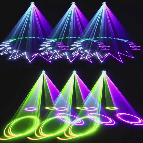 JUNMAN 10W RGB Full Color Moving Head Animation Stage Light DJ Disco Beam Stage Lights for Party Wedding Event Lighting Show in Saudi Arabia