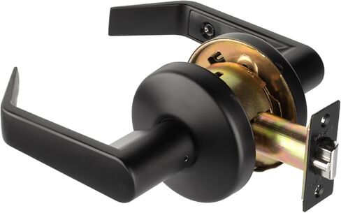مجموعة قفل باب الخصوصية من Dynasty Hardware، متوافقة مع ADA، مقبض خفيف للاستخدام في الحمام أو المكتب، لمسة نهائية من الكروم الساتان، موديل AUS-20-26D in Kuwait