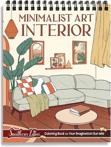 SOUTHERN LOTUS Spiral Coloring Book: Perfect Relaxation Gift for Art, Minimalist Interior decor Lovers - Adults & Women - Stress Relief Mindfulness Practice - Ideal Addition to Minimalism Life in Kuwait