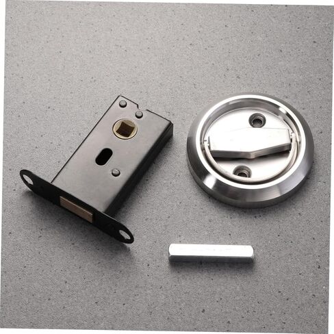 POPETPOP 1Set Hidden Door Lock Stainless Steel Keyless Mechanical Security for Privacy Doors Durable Invisible Design for Home and Outdoor Use Silver in Saudi Arabia