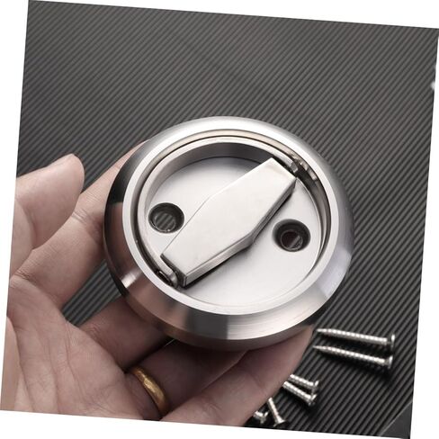 POPETPOP 1Set Hidden Door Lock Stainless Steel Keyless Mechanical Security for Privacy Doors Durable Invisible Design for Home and Outdoor Use Silver in Saudi Arabia
