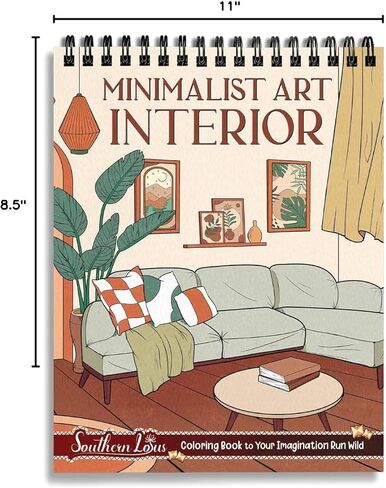 SOUTHERN LOTUS Spiral Coloring Book: Perfect Relaxation Gift for Art, Minimalist Interior decor Lovers - Adults & Women - Stress Relief Mindfulness Practice - Ideal Addition to Minimalism Life in Kuwait