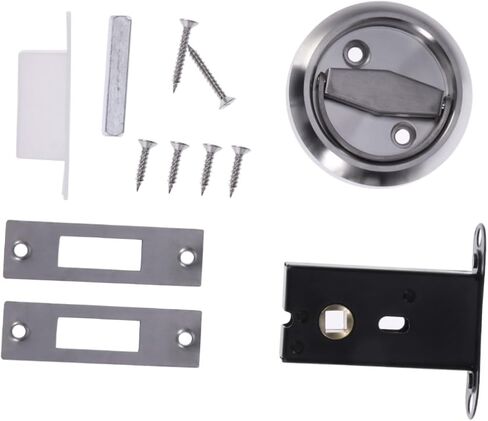Mipcase 1Set Stainless Steel Keyless Lock Recessed Invisible Mechanical Door Lock for Fire Homes for Bed Storeroom Durable Rotation Design in Saudi Arabia