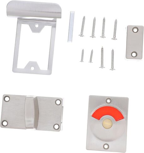 NUOBESTY 1Set Red and Green Indicator Door Lock Durable Bathroom Lock with Occupied Indicator for Public Restrooms and Toilets for Rv Bathrooms and Shower Cubicles in Saudi Arabia