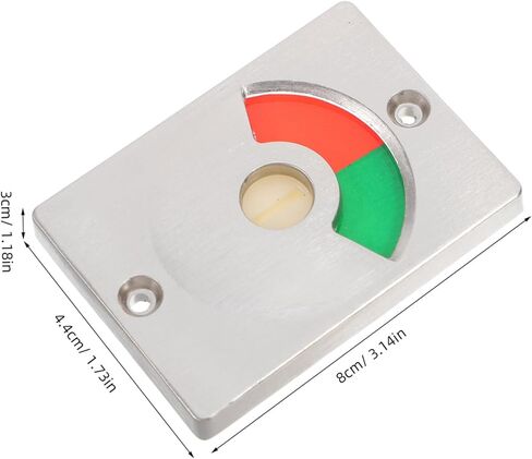 NUOBESTY 1Set Red and Green Indicator Door Lock Durable Bathroom Lock with Occupied Indicator for Public Restrooms and Toilets for Rv Bathrooms and Shower Cubicles in Saudi Arabia