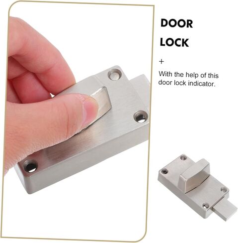NUOBESTY 1Set Red and Green Indicator Door Lock Durable Bathroom Lock with Occupied Indicator for Public Restrooms and Toilets for Rv Bathrooms and Shower Cubicles in Saudi Arabia