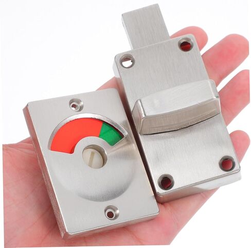 NUOBESTY 1Set Red and Green Indicator Door Lock Durable Bathroom Lock with Occupied Indicator for Public Restrooms and Toilets for Rv Bathrooms and Shower Cubicles in Saudi Arabia