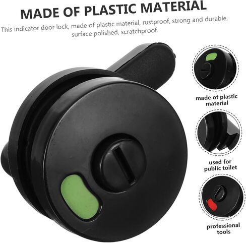 NUOBESTY 4Pcs Bathroom Indicator Lock Durable Privacy Door Lock with Occupancy Sign for Public Restrooms Indicator for Vacant Occupied Status in Saudi Arabia