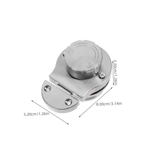 Zerodeko Privacy Indicator Lock Stainless Steel Bolt Lock with Vacant and Occupied Indicators for Commercial Restrooms Hospitals Gyms and Public Spaces Easy Installation in Saudi Arabia