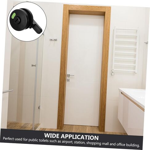 SHINEOFI 4Pcs Privacy Indicator Locks for Public Toilets Vacant Occupied Sign Door Lock Durable Hardware for Restroom Partitions User Friendly Design for Airports Stations in Saudi Arabia