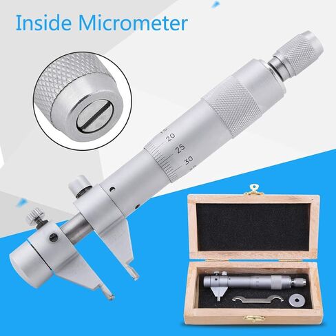 Inside Micrometer Hole Bore 5mm to 30mm Range 0.01mm Accuracy High Precision Internal Diameter Measuring Tool for Mechanics Engineers Stainless Steel Alloy in Kuwait