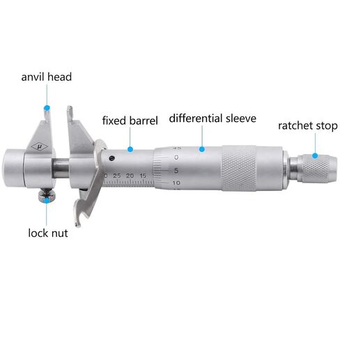 Inside Micrometer Hole Bore 5mm to 30mm Range 0.01mm Accuracy High Precision Internal Diameter Measuring Tool for Mechanics Engineers Stainless Steel Alloy in Kuwait