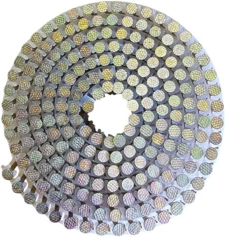 Zeluga 13-543 15 Degree 1-7/8" x.092" Smooth 6m Electro Galvanized Plastic Coil Siding Nails, 6000/Box in Saudi Arabia
