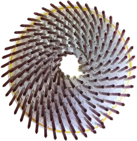 Zeluga 13-543 15 Degree 1-7/8" x.092" Smooth 6m Electro Galvanized Plastic Coil Siding Nails, 6000/Box in Saudi Arabia