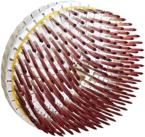 Zeluga 13-543 15 Degree 1-7/8" x.092" Smooth 6m Electro Galvanized Plastic Coil Siding Nails, 6000/Box in Saudi Arabia