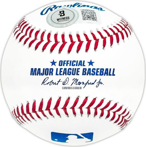 Sebastian Walcott Autographed Official M.L.B Baseball Rangers Beckett BAS Witness Stock #227315 in Saudi Arabia