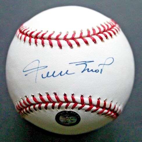 Willie Mays HOF fits San Francisco Giants Autographed fits MLB Signed Baseball PSA CLEAN in Saudi Arabia