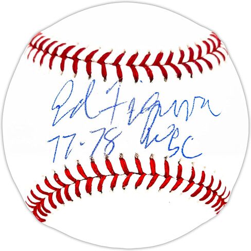 Ed Figueroa موقعة من M.L.B Baseball Yankees "77 & 78 WSC" Beckett BAS Witness Stock #224689 in Saudi Arabia