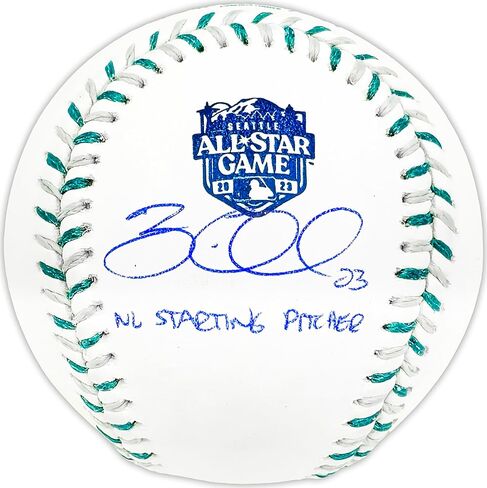 Zac Gallen الموقع الرسمي لعام 2023 لشعار لعبة All Star Game M.L.B Baseball Diamondbacks "NL Starting Pitcher" Beckett BAS Witness Stock #227320 in Saudi Arabia