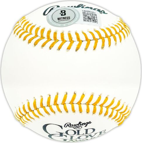 Luis Robert Jr. Autographed Official Gold Glove Logo M.L.B Baseball White Sox Beckett BAS Witness Stock #227327 in Saudi Arabia