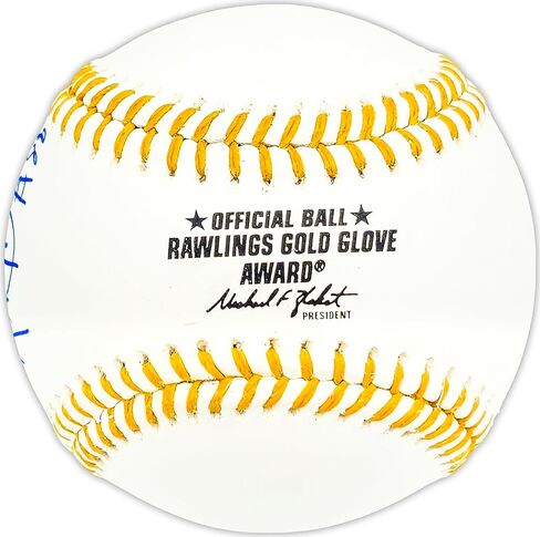 Luis Robert Jr. Autographed Official Gold Glove Logo M.L.B Baseball White Sox Beckett BAS Witness Stock #227327 in Saudi Arabia