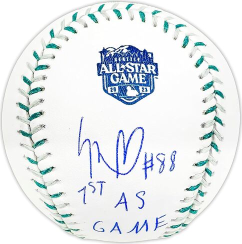 لويس روبرت جونيور الموقع الرسمي لشعار لعبة All Star لعام 2023 M.L.B Game Baseball White Sox "1st AS Game" Beckett BAS Witness Stock #227326 in Saudi Arabia