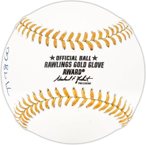 Graig Nettles Autographed Official Gold Glove Logo M.L.B Baseball Yankees "77 & 78 GG" Beckett BAS Witness Stock #224696 in Saudi Arabia