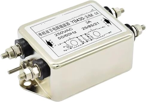 YB430-3A/6A/10A/20A/M فلتر طاقة بولت 220 فولت مضاد للتدخل أحادي الطور ثنائي القسم جهاز تنقية التيار المعزز (YB430-10A/M) in Saudi Arabia