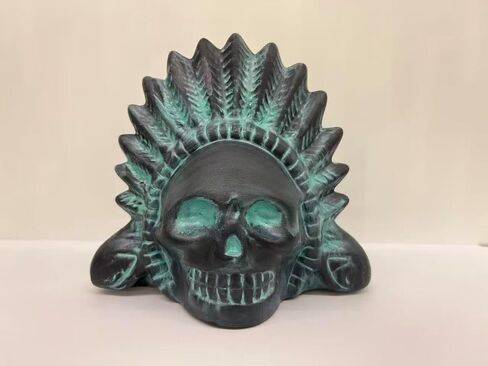 EL HEFE Aztec Death Whistle - صافرة جمجمة طين تيراكوتا مصنوعة يدويًا، صوت صراخ بشري 125 ديسيبل، صافرة رعب قبلية للهالوين، المزح، المنزل المسكون وهواة الجمع (أحمر) in Kuwait