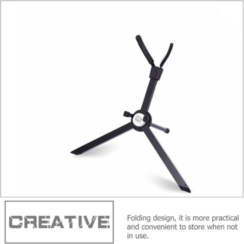 حامل ساكسفون ألتو ساكسفون أسود محمول قابل للطي من SUPVOX حامل ثلاثي القوائم للساكسفون لممارسة الموسيقي والأداء in Kuwait