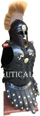 Greek Corinthian Helmet & Muscle Armor in Black Antique Greek Armor in Saudi Arabia