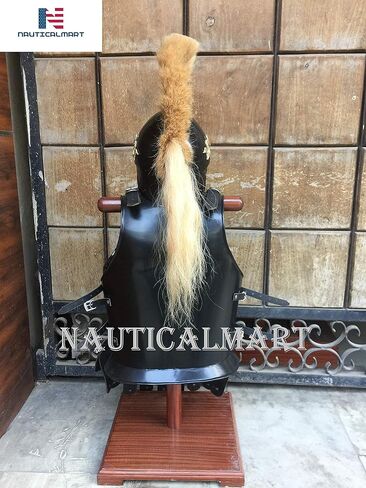 Greek Corinthian Helmet & Muscle Armor in Black Antique Greek Armor in Saudi Arabia