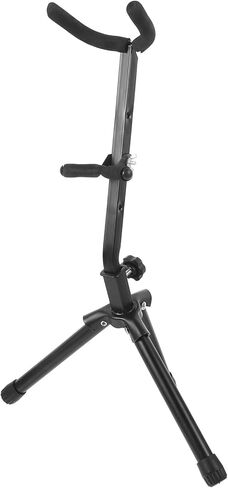Toddmomy Portable Saxophone Stand Holder with Weighted Base, Floor Saxophone Display Rack for Alto Tenor Sax, Instrument Support Holder for Music Practice and Performance in Kuwait