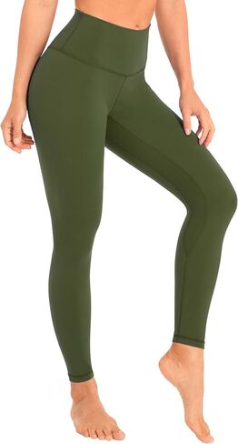 Women's High Waisted Yoga Leggings, Tummy Control Butt Lifting Workout Pants, 4-Way Stretch Non See-Through Yoga Pant in Saudi Arabia