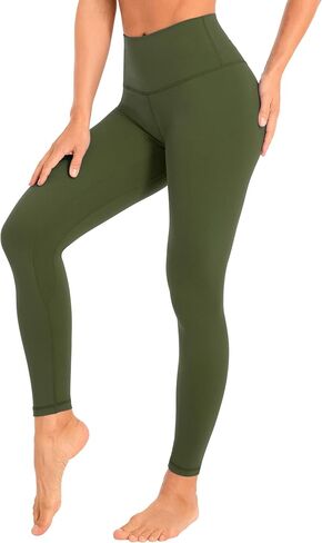 Women's High Waisted Yoga Leggings, Tummy Control Butt Lifting Workout Pants, 4-Way Stretch Non See-Through Yoga Pant in Saudi Arabia