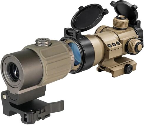 المنظار التكتيكي Reflex Stinger 4 MOA Red - Green Dot Sight مع حامل Picatinny in Kuwait