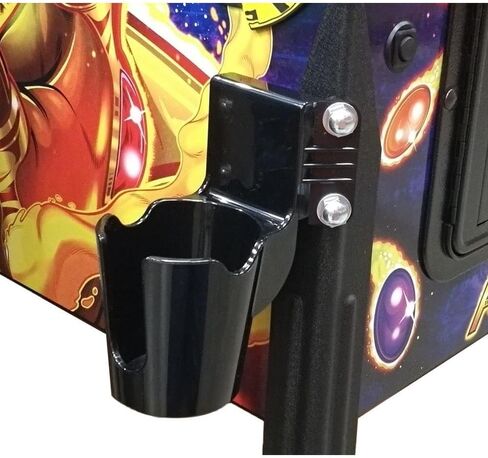 Pinball Life PinGulp 3.0, Pinball Drink Holder, Mounts Either Side, Removable, Multiple Colors Available. (Black) in Saudi Arabia