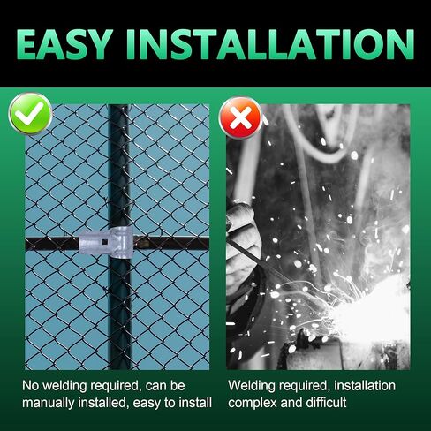 KINNAN 1-5/8 X 1-5/8 مشبك نهاية السكك الحديدية T لسياج ربط السلسلة، فولاذ مجلفن لأنابيب OD 1-5/8 بوصة، 12 قطعة من البراغي والصواميل متضمنة in Kuwait