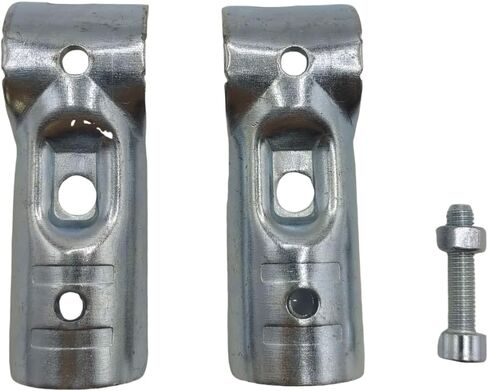 6 قطع من تركيبات المشبك على شكل موصل أنبوب T، تناسب OD 3/4 بوصة (19.1 ملم) مشابك على شكل حرف T من الفولاذ الكربوني، سياج ربط السلسلة، مسامير وصواميل متضمنة، لدعم حديقة الرف DIY in Kuwait