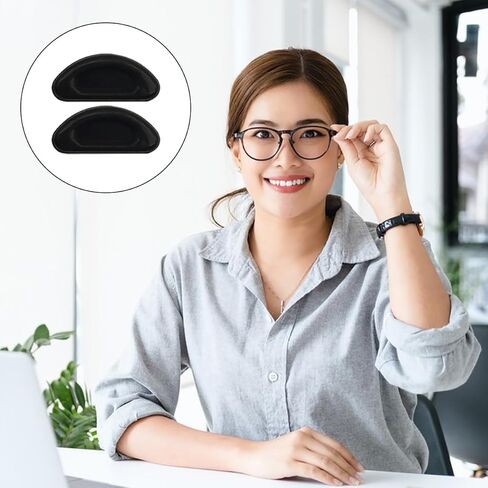 15 زوجًا من وسادات أنف النظارات، وسادات أنف من السيليكون الناعم | وسادة أنف لاصقة، مع براغي ومفك براغي وقطعة قماش للتنظيف، وسادة جسر أنف مضادة للانزلاق للنظارات الشمسية (نوعان) in Saudi Arabia