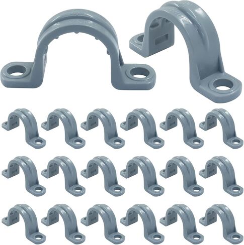 12 حزمة من حزام الأنابيب البلاستيكية مقاس 1-1/4 بوصة، ودعامات الأنابيب البلاستيكية ذات الفتحتين، وشماعات الأنابيب المتينة للأنابيب/الكابلات البلاستيكية in Kuwait