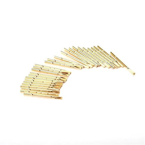 حزمة من 100 قطعة من أنبوب إبرة مسبار الاختبار R50-2S القطر الخارجي 0.86 مللي متر طول 17.5 مللي متر مقبس مسبار اختبار الربيع in Saudi Arabia