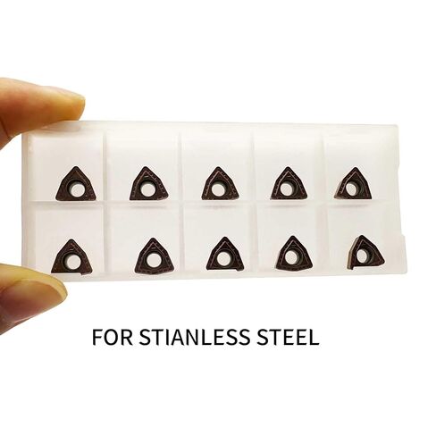 Turning Inserts WCMT050304 WCMT2.52 Indexable Carbide Inserts Drilling Inserts for Lathe Turning Tool CNC Lathe Turning Tool Holder Indexable Inserts for Stainless Steel Metal Machining 10PCS in Saudi Arabia