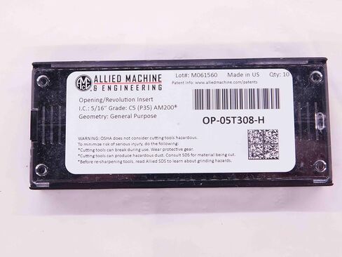 10 قطعة جديدة من AMEC OP-05T308-H C5 (P35) AM200 إدراجات مثقاب كربيد مطلية غير قابلة للكسر - EA0645BL5 in Kuwait