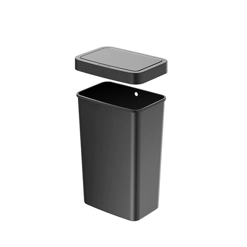 13.2 Gallon Sensor Trash Can, Black Plastic Motion-Activated Kitchen Garbage Bin for Home in Saudi Arabia