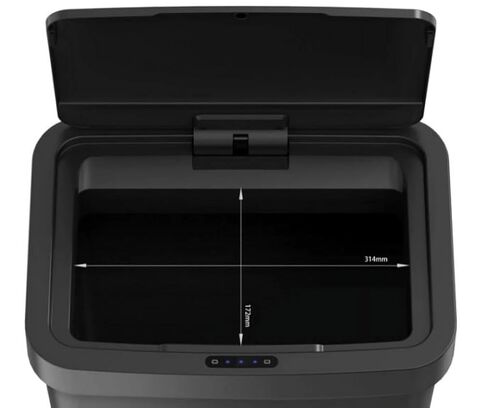13.2 Gallon Sensor Trash Can, Black Plastic Motion-Activated Kitchen Garbage Bin for Home in Saudi Arabia