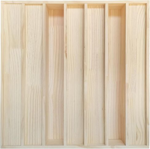 Sound Acoustic Wood Diffuser QRD Wood Acoustic 7-Well Quadratic Residue Diffusion 23.6" x 23.6" x 3.2" for Wall and Ceiling Music Studio in Saudi Arabia
