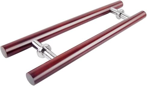 Commercial Glass Door Push-Pull Handle, Sliding Wooden Barn Door Handle, Two-Sided Glass Shed Door Pull Handle Wooden Closet Handle Hardware, 1200×800mm in Saudi Arabia